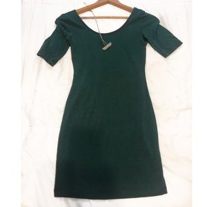 Hunter Green Mini Dress